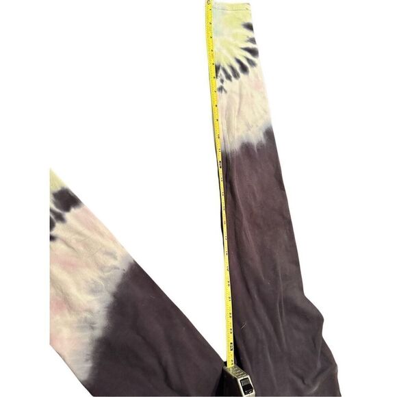 Electric Rose tie dye leggings black sz Small high rise cotton - Picture 3 of 6